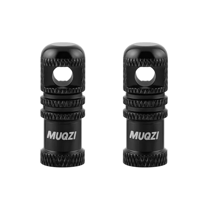 MUQZI 2/4PCS Presta Valve Caps with Core Remover — MTB Tubeless Tire Valve Stem Accessories