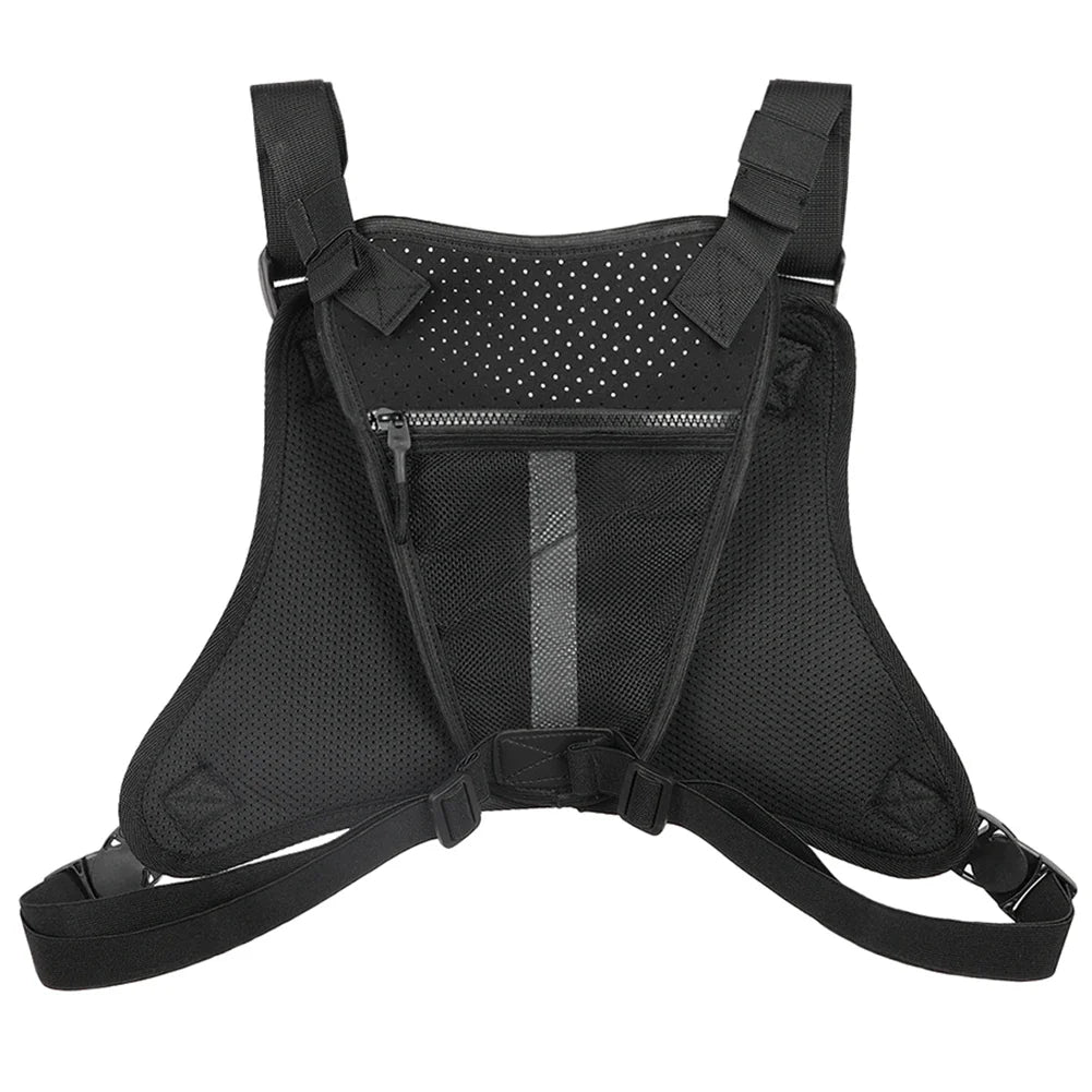 Sports Chest Bag – Lightweight Waterproof Running Vest with Pocket, Phone Holder & Large Capacity Tactical Front Pack