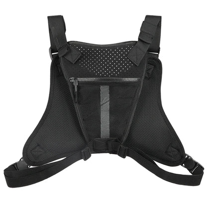 Sports Chest Bag – Lightweight Waterproof Running Vest with Pocket, Phone Holder & Large Capacity Tactical Front Pack
