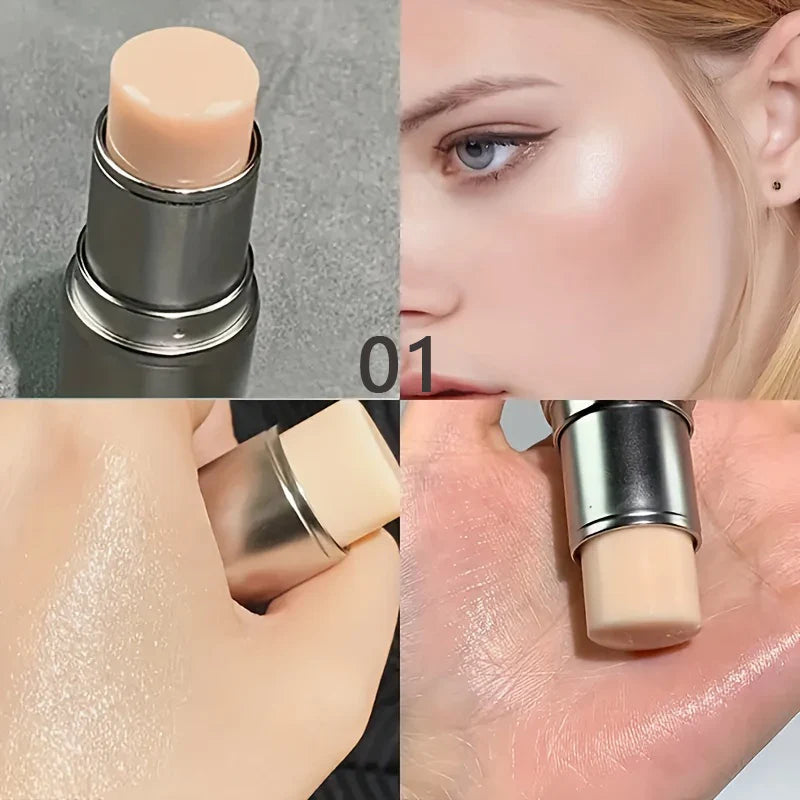Waterproof Face Highlighter & Blush Stick – Glitter Makeup Cream for Contour, Illuminator, Shimmer & Rouge