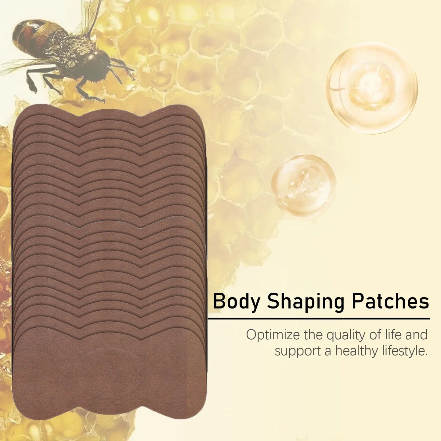 Body Shaping Patches – Fast Fat Burning & Lymphatic Slimming Stickers for Stomach & Belly, Reduce Swelling for Men & Women