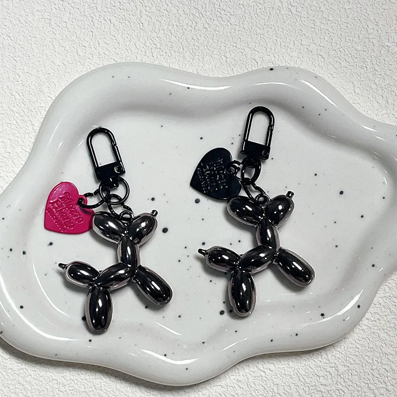 Y2K Balloon Dog Keychain – Cute Ins-Style Bag Pendant & Phone Charm for Girls