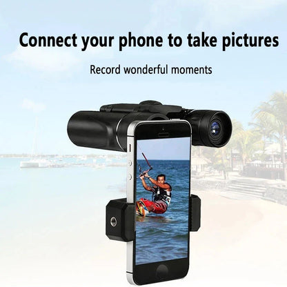 700x25 HD Zoom Portable Binoculars: Powerful Long-Range Telescope Jumelles - Folding Low-Light Night Vision Binoculars for Hunting