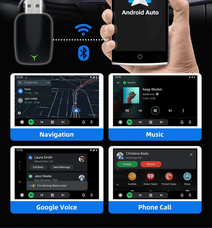 New 2-in-1 Wired to Wireless CarPlay & Android Auto Adapter – Smart Box with 5GHz WiFi, Fast Plug & Play Connection