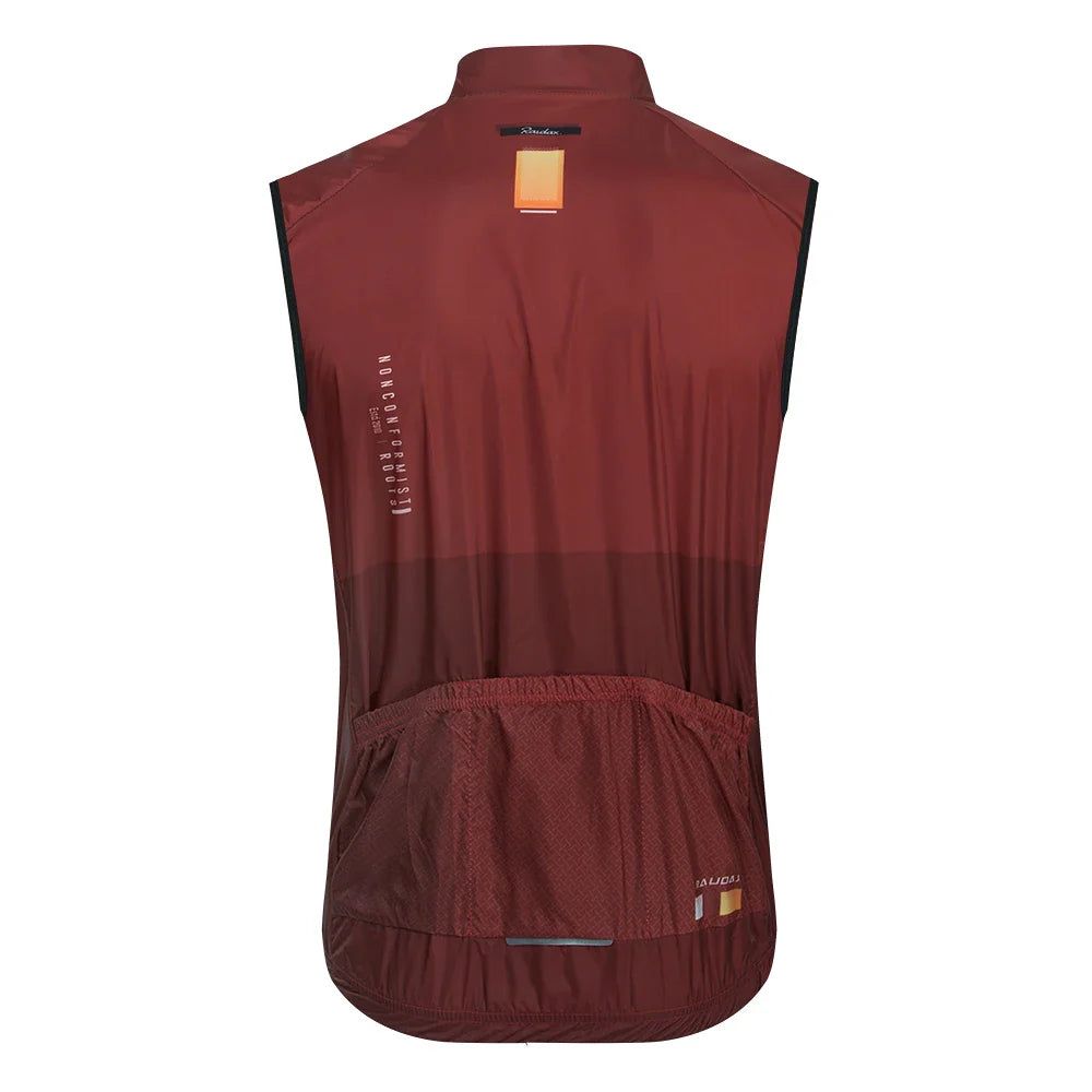 Raudax Men's Sleeveless Cycling Vest – Mesh Ciclismo Undershirt, Windproof Gilet for Cycling & Motorcycle