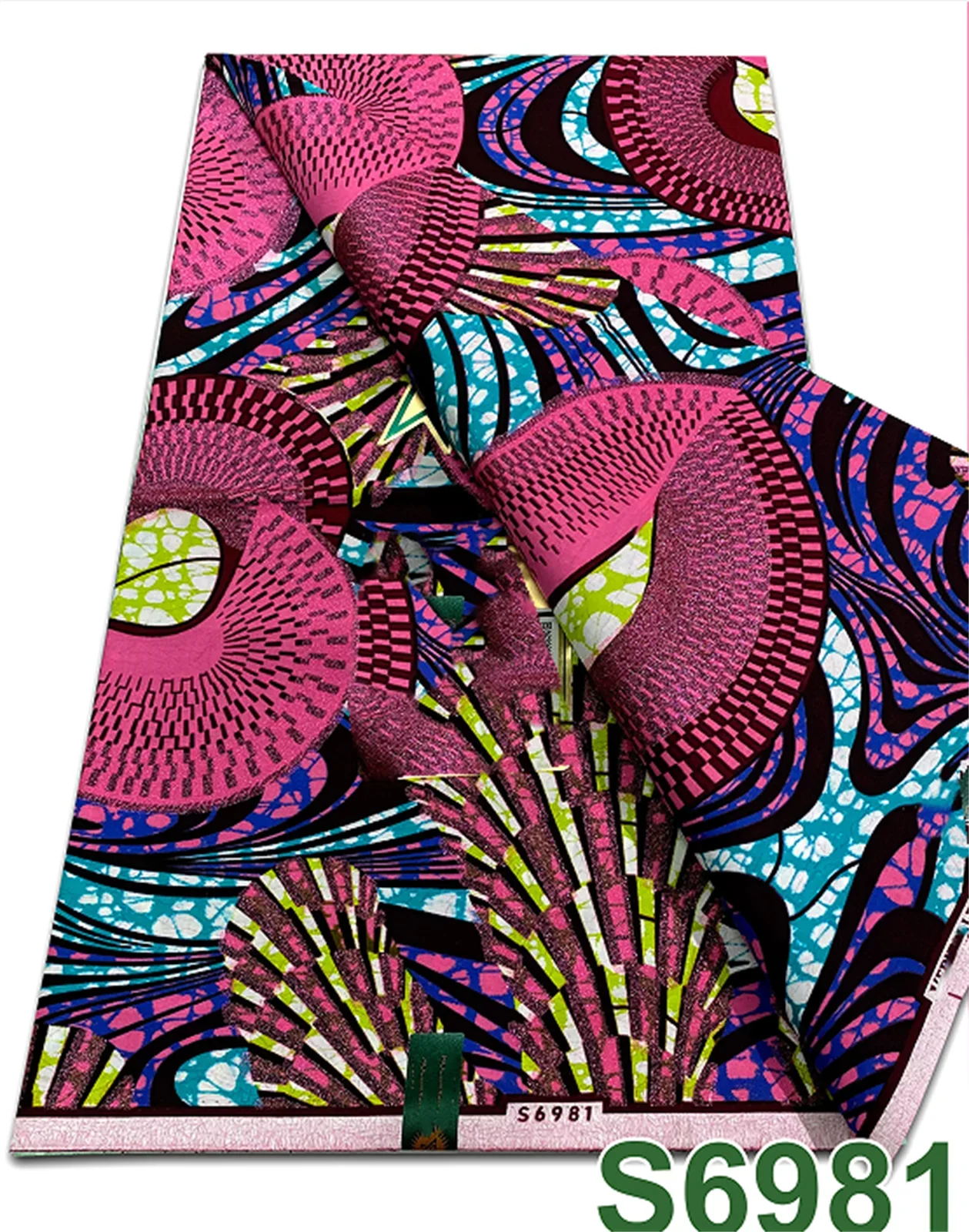 Original African Wax Print Fabric - 6 Yards 100% Cotton Nigerian Ankara Sewing Material
