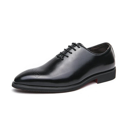 Luxury Men’s Leather Oxford Dress Shoes – High-Quality Gentleman Wedding & Office Shoes 2024