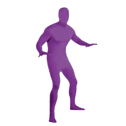 24PCS Zentai Invisible Jumpsuits – Skin-Tight Spandex Bodysuit Cosplay Costume for Halloween, Carnival & Stretch Full-Body Wear