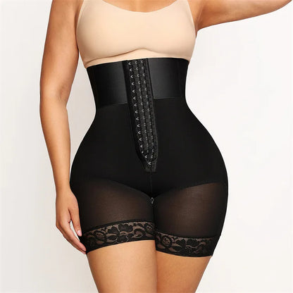 Women’s High Waist Body Shaper Panties — Butt Lifter Slimming Shapewear BBL Shorts with Tummy Control