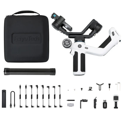 FeiyuTech SCORP Mini 2 Kit - 3-Axis Handheld Gimbal for Mirrorless Camera, Action Cam, Smartphone with AI Tracker, 1.2kg Load Capacity