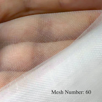 White 60 Mesh Garden Insect Netting – Greenhouse Protection Cover for Plants, Vegetables, Pest & Bird Control
