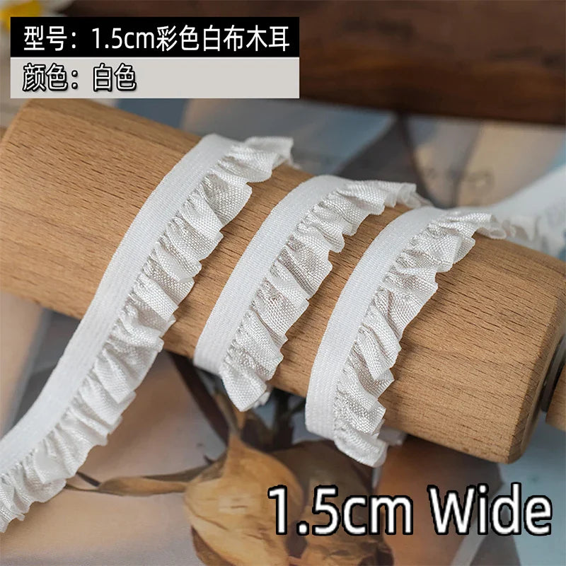 5m Elastic Lace Trim Ribbon for Dress Decoration, DIY Sewing & Crafts