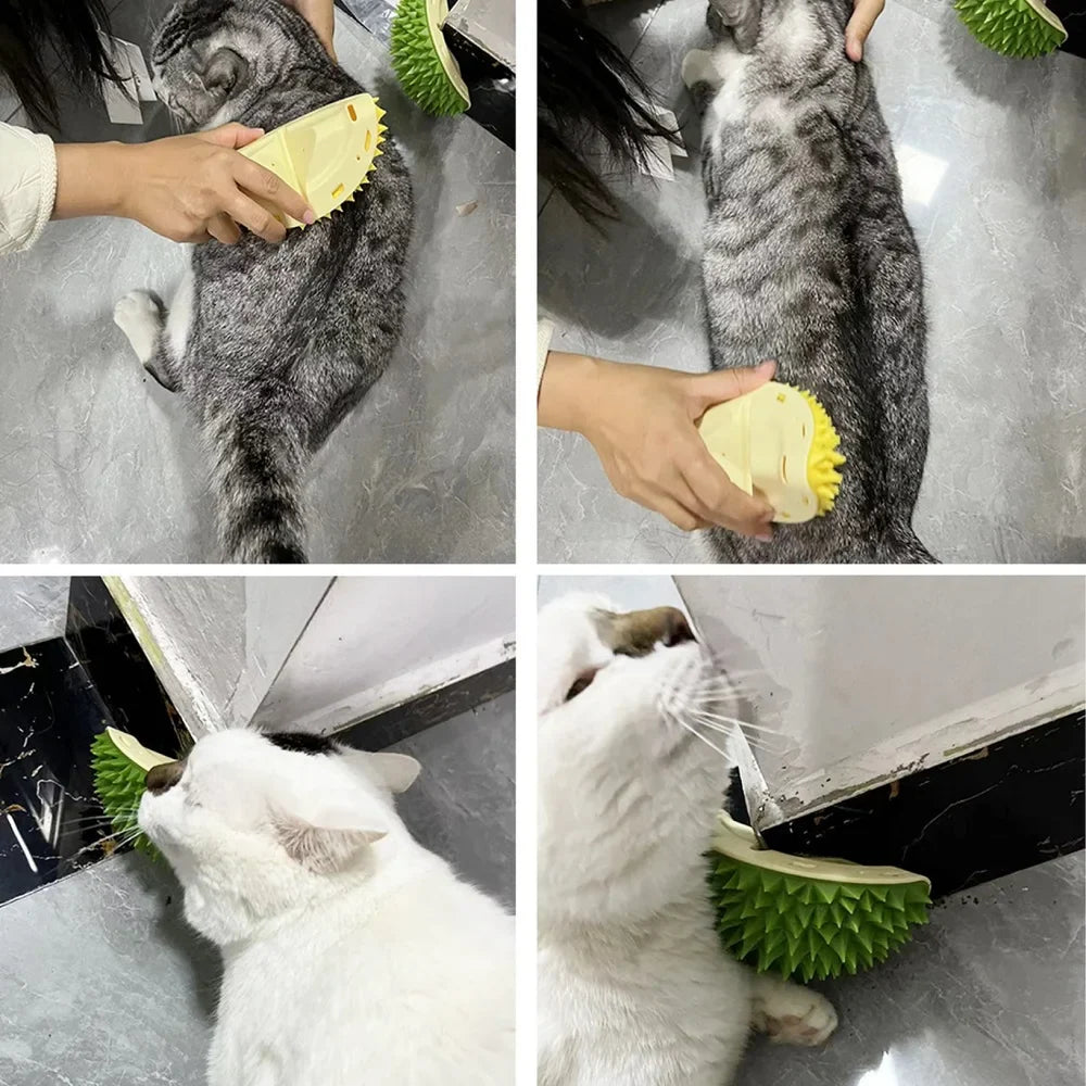 Cat Scratcher & Massager – Pet Grooming Brush for Cats & Dogs, Hair Removal Comb & Scratching Tool