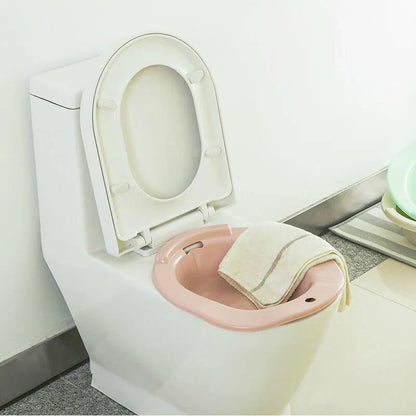 Durable 1pc Elderly and Postpartum Bidet Toilet Seat - Versatile Hemorrhoid and Vaginal Steaming Hip Bath Basin for Patients