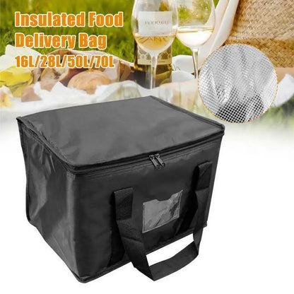 Insulated Thermal Cooler Bag — Large Drink & Food Storage Bag with Zipper, Chilled Lunch Box for Picnic & Meal Storage