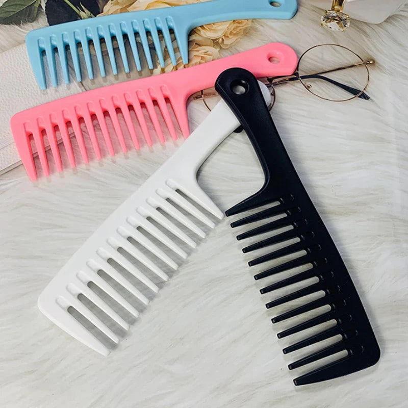 Heat Resistant Hairdressing Comb – Wet Hook Curly Hair Brush with Coarse Wide Spike Teeth, Pro Salon Styling & Dyeing Tool for Women