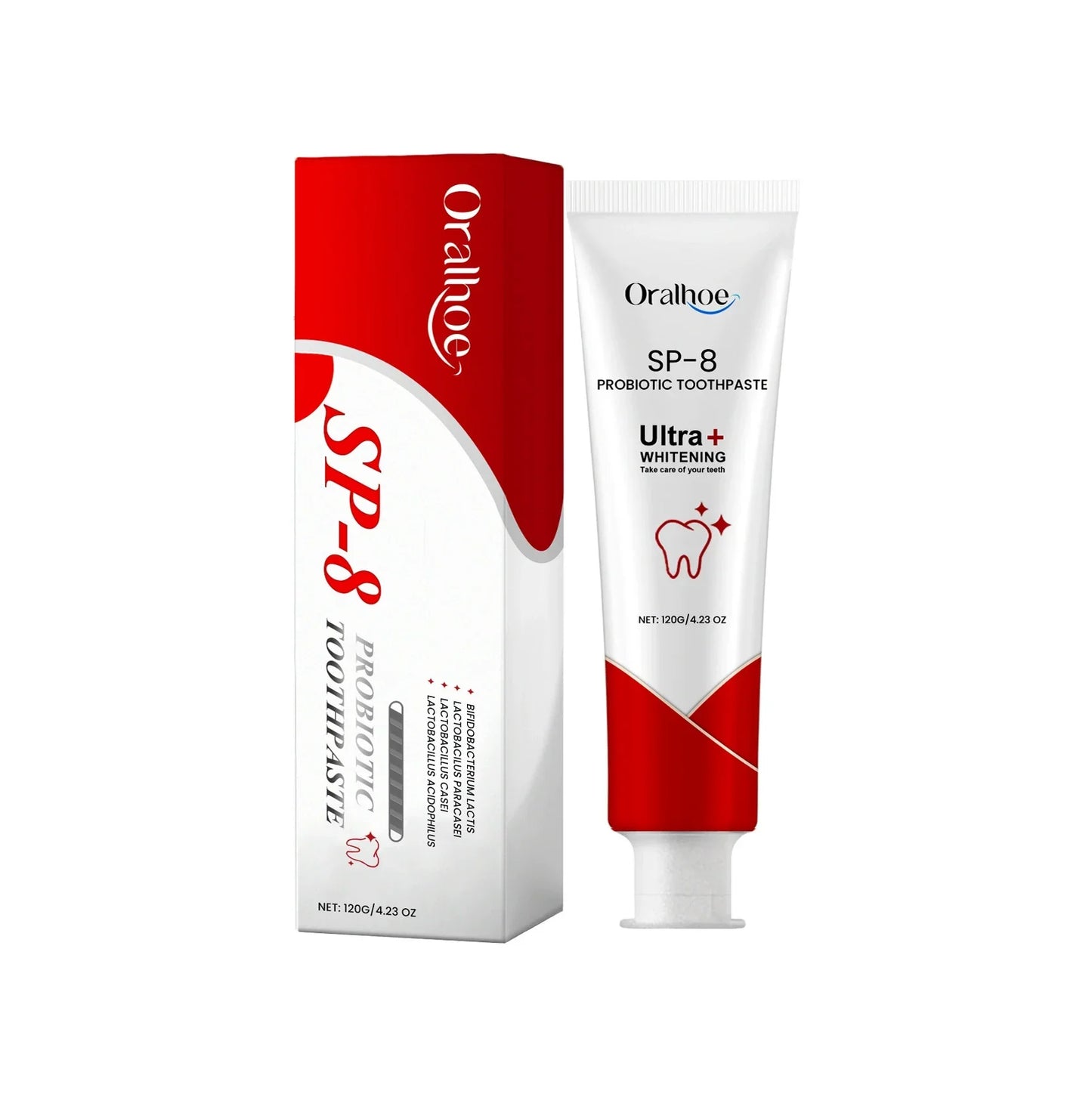 Probiotic Mint Toothpaste | Fresh Breath, Plaque & Stain Removal, Teeth Brightening for Smokers