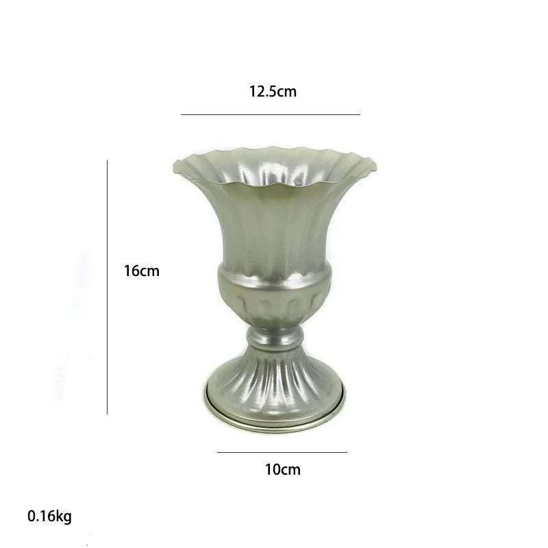Retro Wrought Iron Flower Pots — Wedding, Dried Flower & Home Decoration Vases for Hotel & Event