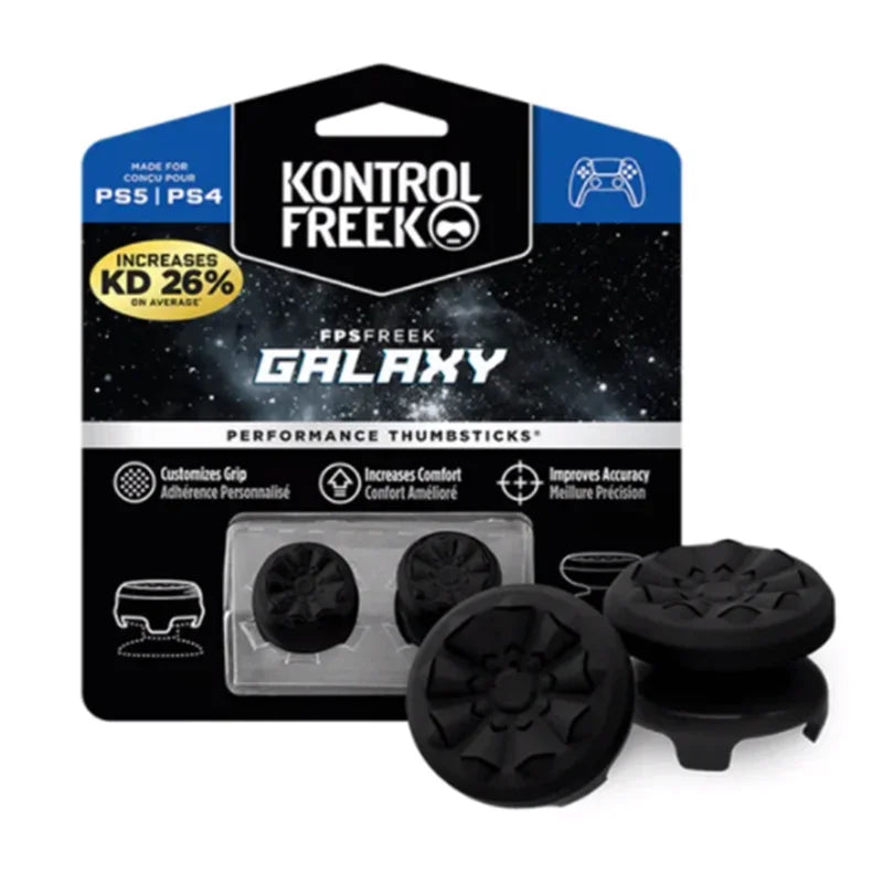 2PCS Performance Thumb Grip Caps — Silicone Analog Stick Covers for PS4 & PS5 Controllers