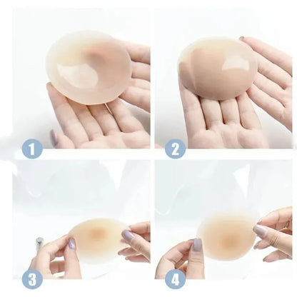Reusable Silicone Nipple Covers – Invisible Adhesive Breast Petals for Strapless & Backless Wear
