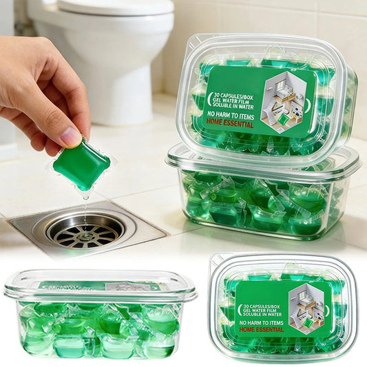 Scented Drain Cleaning Gel - Odor Removing Freshener for Kitchen & Bathroom Sinks