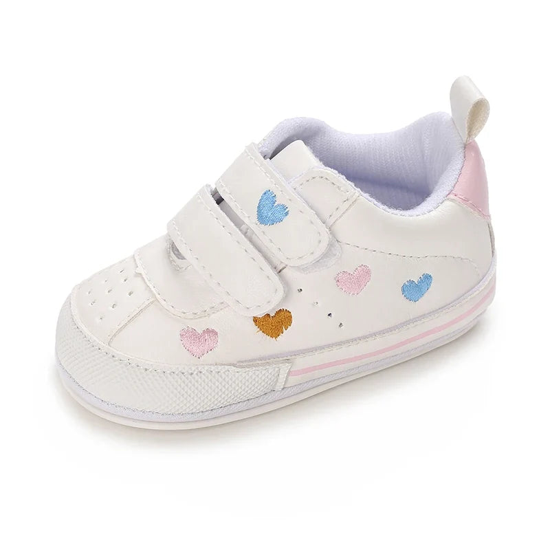 Baby Girl Soft Sole Prewalker Shoes - Cute Infant First Walker Sneakers for 0–18 Months