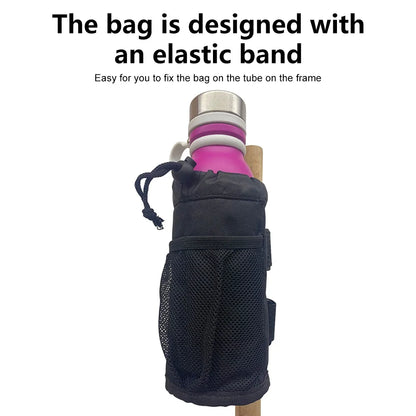 Water Bottle Pouch – Drawstring Insulated Thermal Holder Bag for Cups, Kettles, Bike Storage Pocket