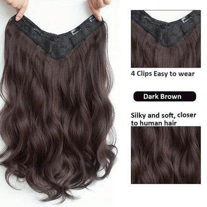 Invisible Long Wave Synthetic Hair Extensions – Fuller, Natural-Looking Strands for a Confident Hairstyle Design