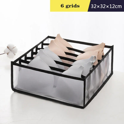 Organizer Storage Boxes for Panties & Socks – Wardrobe Divider for Pants, Underwear, Bras, Jeans & Clothes