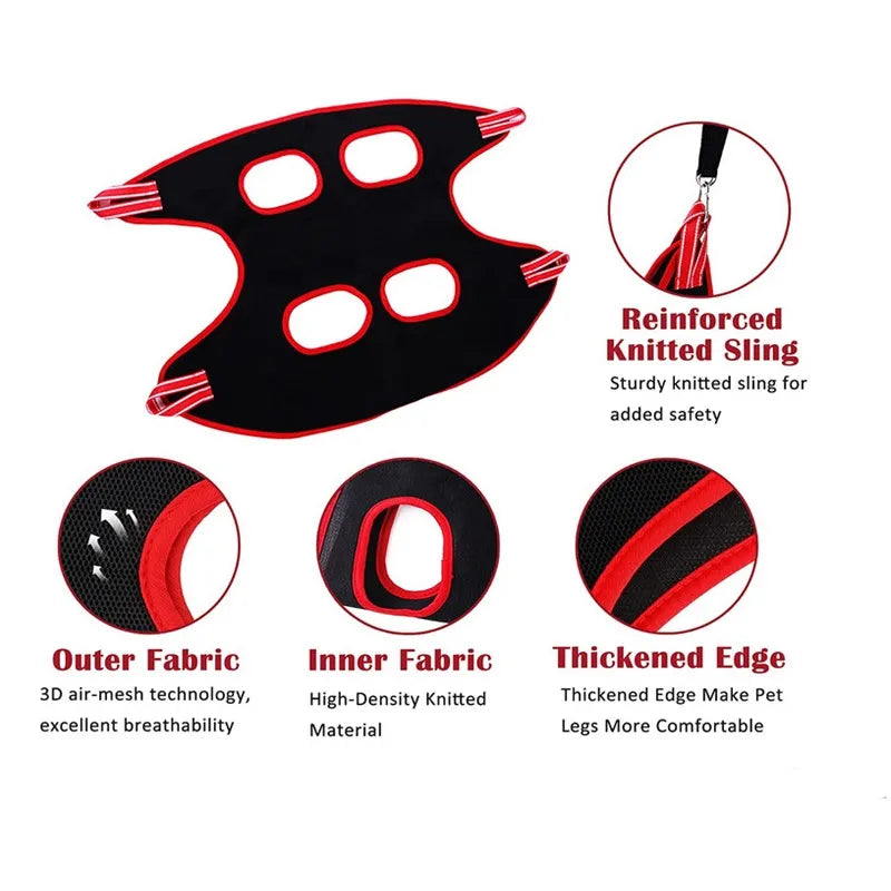 Pet Grooming Hammock : Fixed Bath Bag for Dogs and Cats - Anti-Scratch Nail Cutting, Trimming Restraint, Cat Beauty Hanging Supplies