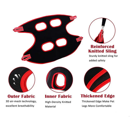 Pet Grooming Hammock : Fixed Bath Bag for Dogs and Cats - Anti-Scratch Nail Cutting, Trimming Restraint, Cat Beauty Hanging Supplies