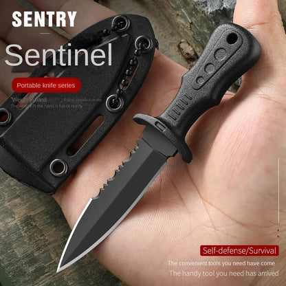 New Mini Tactical Neck Knife – Women's Self-Defense Outdoor Knife, Portable Camping & Fruit Knife