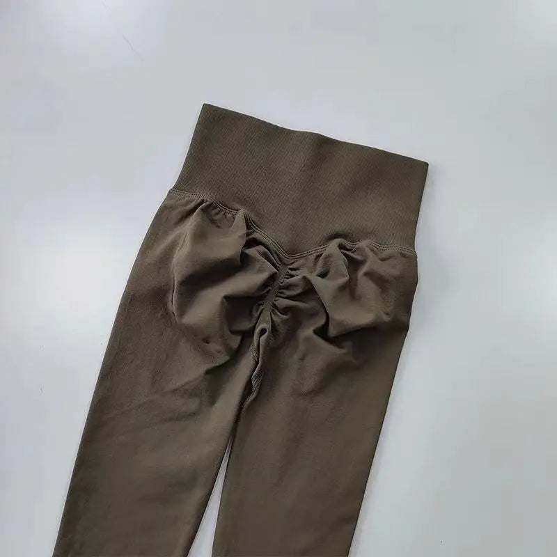 High Waist Women’s Yoga Leggings – Seamless Push-Up Fitness, Running & Gym Pants with Hip Lift and High Elasticity