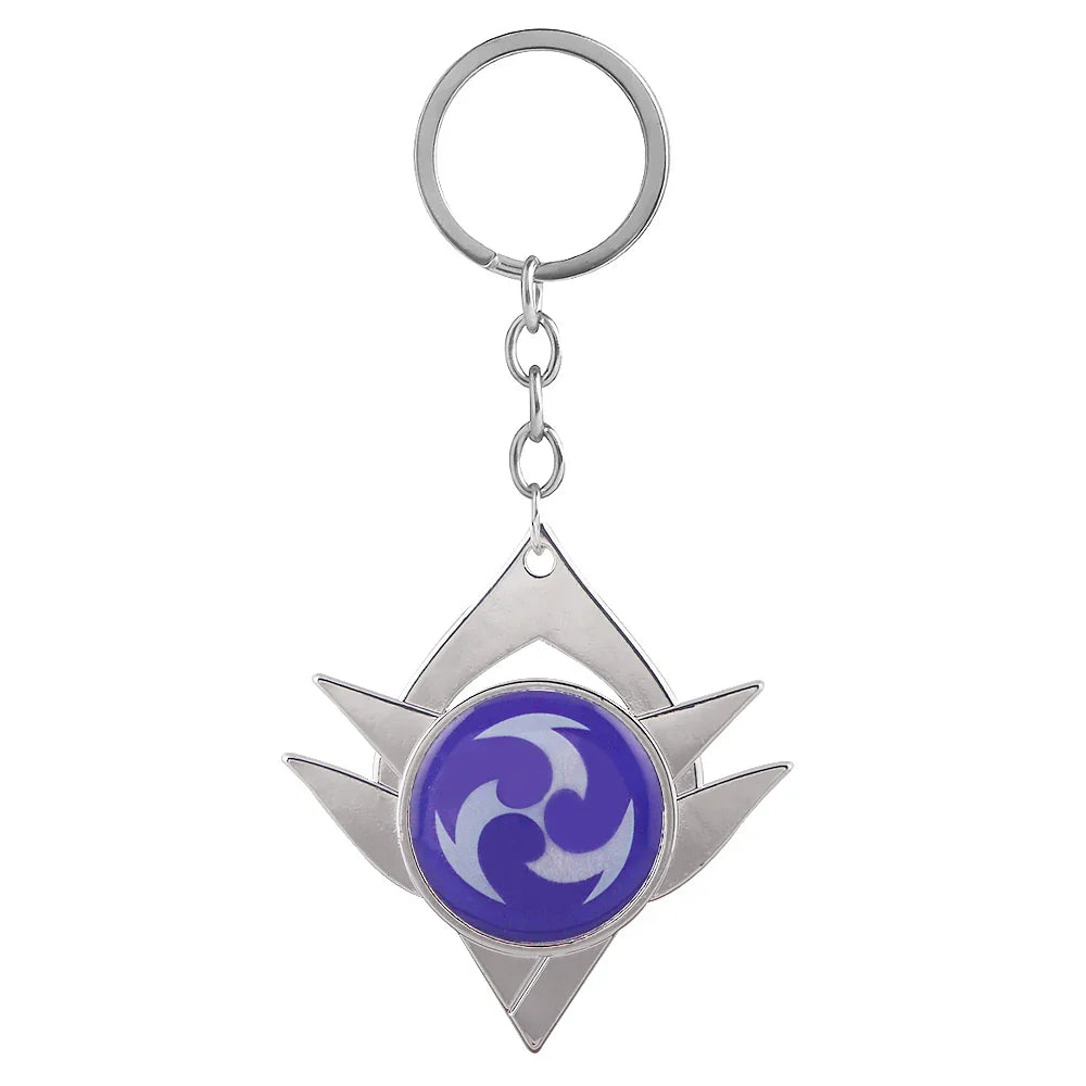 Genshin Impact Venti Eye Keychain 1:1 – Luminous Anime Cosplay Key Ring Backpack Pendant Gaming Accessories Gift
