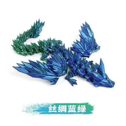 3D Printed Dragon Desktop Ornament – Fantasy Animal Figurine for Home & Office Decor, Christmas Gift