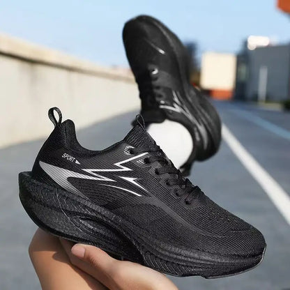 Men’s & Women’s Carbon Plate Running Shoes - Lightweight Breathable Marathon Sneakers with Air Cushion & Non-Slip Sole