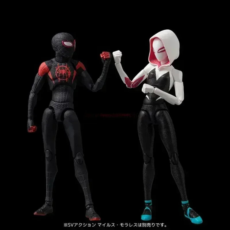 2024 Spider-Man & Gwen Action Figures — Spider-Verse Collection with Miles Morales Sentinel | Anime Toys Christmas Gift