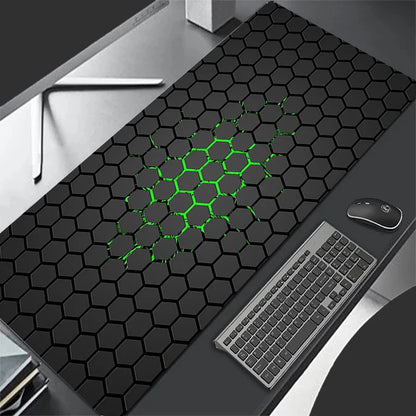 HEX Hexagon XXL Gaming Mouse Pad – Large Soft Desk Mat for Keyboard & Mouse, Office Computer Desktop Table Mouse Carpet Pad