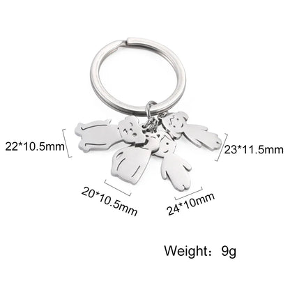Personalized Kids & Family Keychain – Custom Name Key Chain for Mother’s Day, Couples, Boys, Girls, Pets, Mom, Dad, Baby Gift
