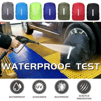 Reflective Waterproof Backpack Rain Cover 20-100L – Outdoor Safety Cover for Night Cycling, Hiking & Camping