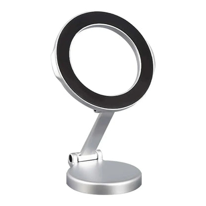 Car Magnetic Folding Phone Holder - 360° Rotation, Suction Cup Mount, Anti-Shake Bracket for Navigation