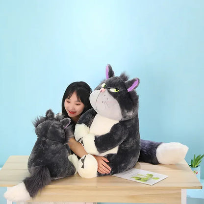 Disney Lucifer Plush Toy – 30/45/60cm Cute Stuffed Figaro Cat from Cinderella, Perfect Holiday Gift for Girls & Kids