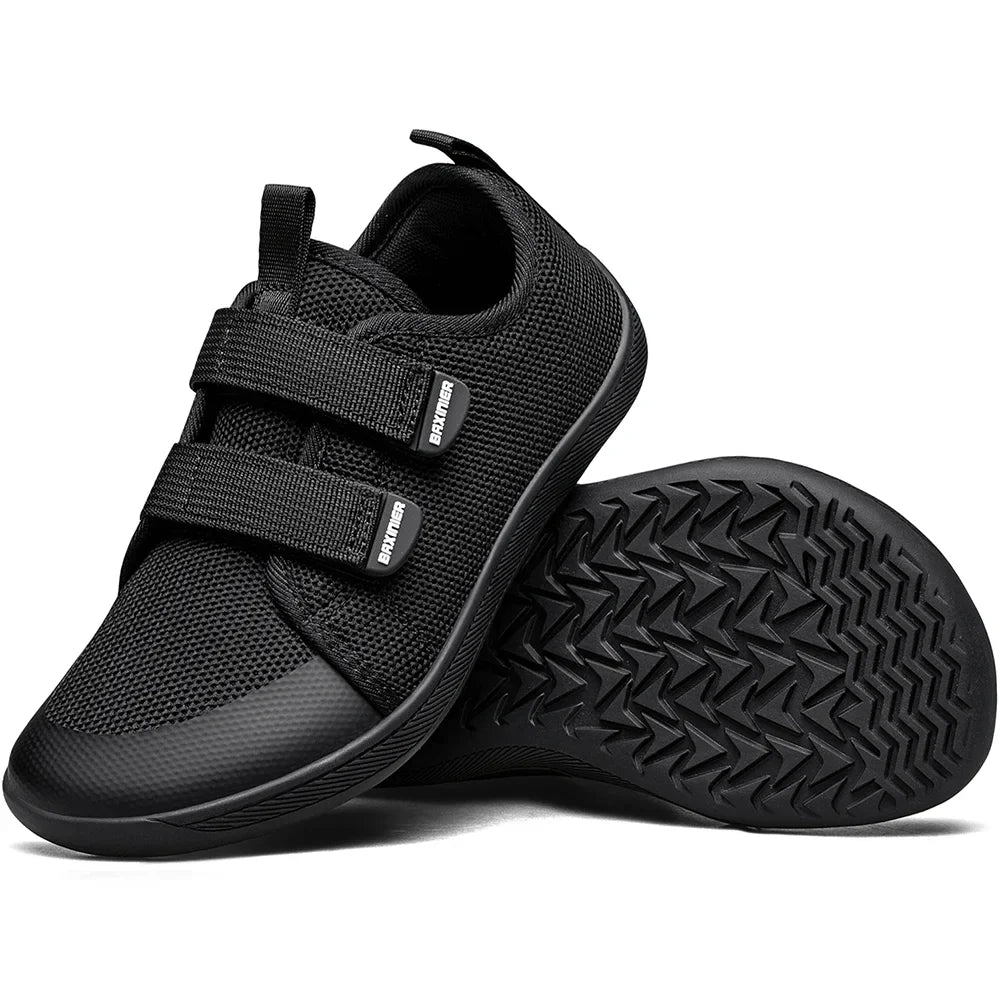 Kids Barefoot Sneakers – Breathable Wide Toe Knitted Mesh Shoes for Boys & Girls, Non-Slip Fashion Walking Cross Trainers