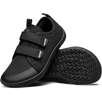 Kids Barefoot Sneakers – Breathable Wide Toe Knitted Mesh Shoes for Boys & Girls, Non-Slip Fashion Walking Cross Trainers