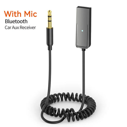 Bluetooth Car AUX Adapter – USB to 3.5mm Stereo Wireless Audio Receiver & Handsfree Dongle