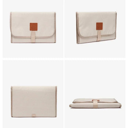 Waterproof Baby Diaper Changing Mat – Portable Foldable Play Mat, Washable Compact Travel Nappy Mat