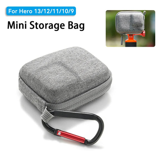 Mini Waterproof EVA Storage Case for GoPro Hero 12/11/10/9/8 — Portable Action Camera Protective Bag