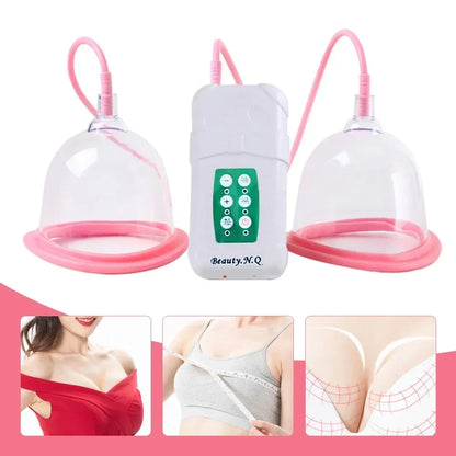 Electric Breast Enlargement Pump – Women’s Vacuum Cupping Body & Breast Massage Device with AB/CD Cups