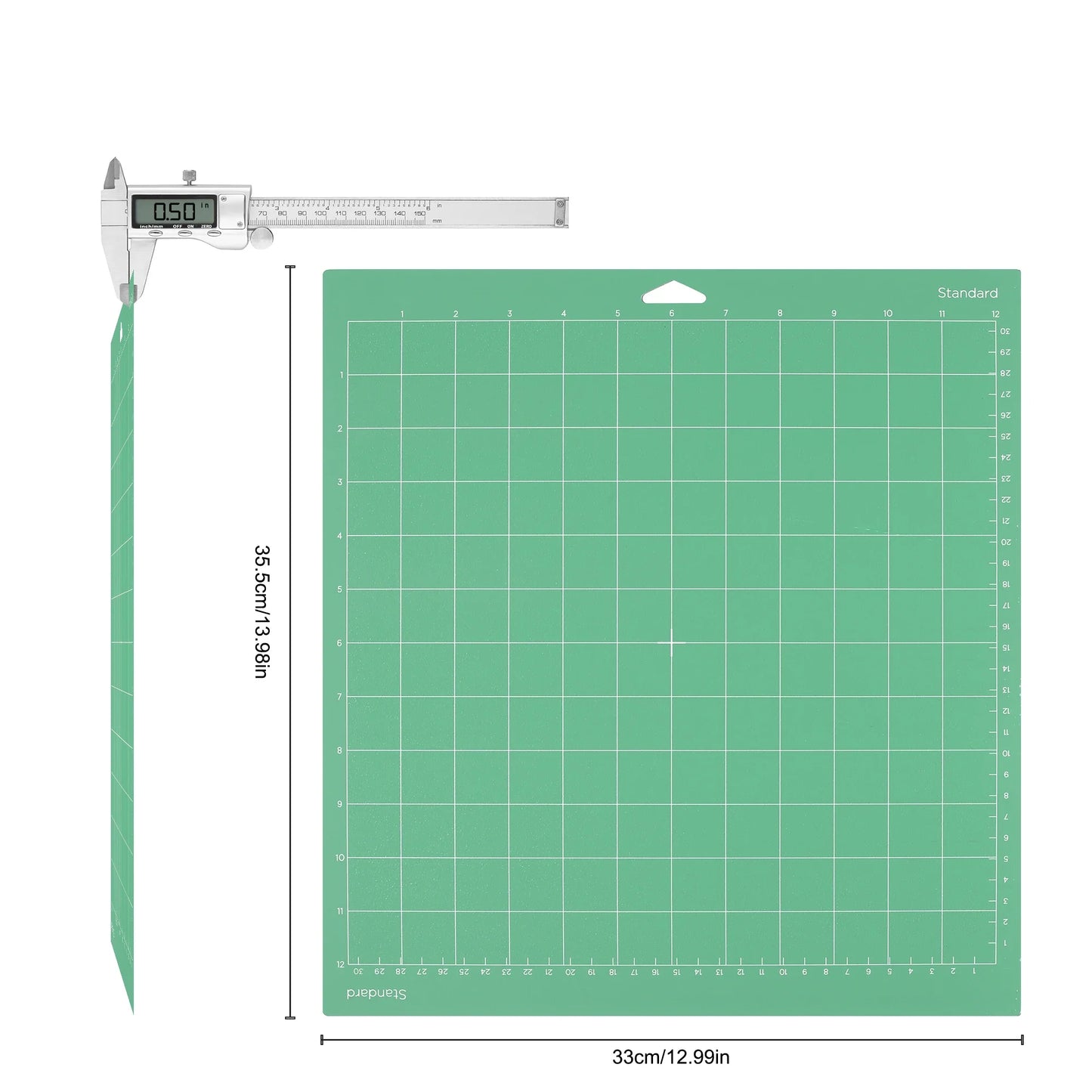 12x12 Cutting Mat for Cricut – Standard, Light, Strong & FabricGrip for Explore Air, Air 2, One