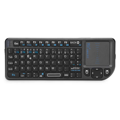 Rii X1 2.4GHz Mini Wireless Keyboard with TouchPad – English/ES/FR Layout for Android TV Box, PC & Laptop